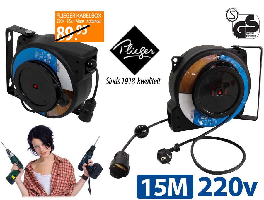 Click to Buy - Plieger Kabelbox 15M - 220V Click to Buy - Plieger Kabelbox 15M - 220V
