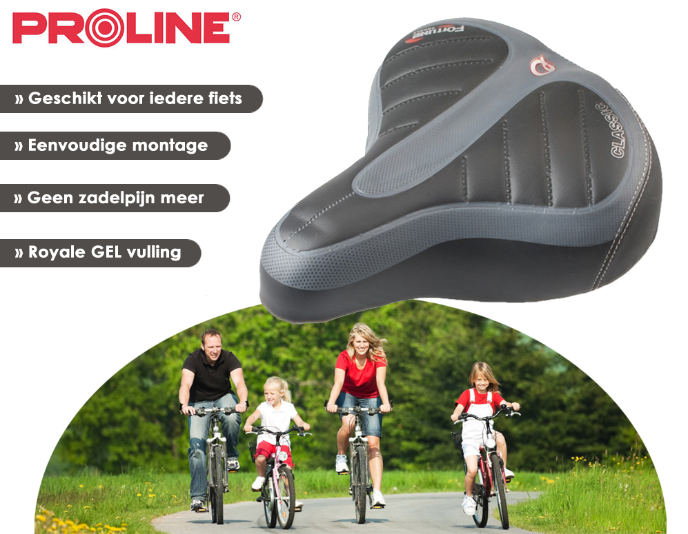 Click to Buy - Proline Gel Fietszadel - Weg met zadelpijn!