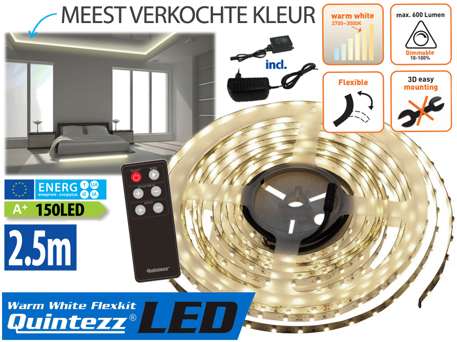 Click to Buy - Quintezz Ledstrip Epistar 2.5M Click to Buy - Quintezz Ledstrip Epistar 2.5M