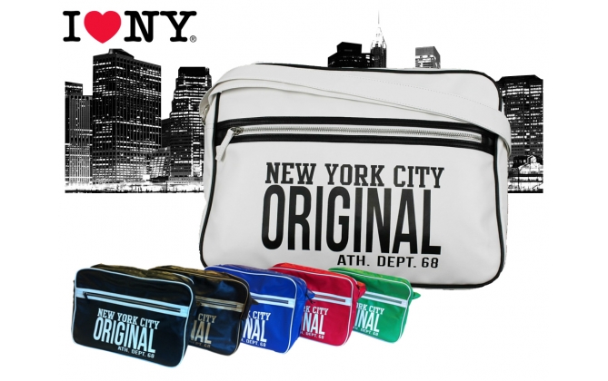Click to Buy - Retro Bag New York Schoudertas Click to Buy - Retro Bag New York Schoudertas
