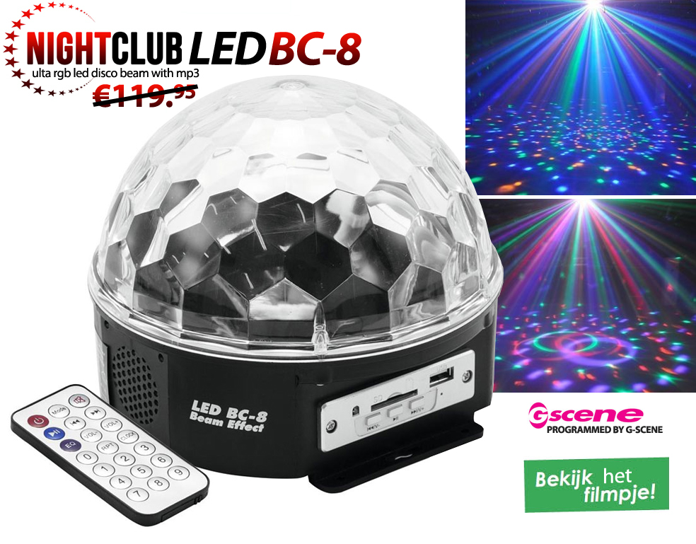Click to Buy - RGB Nightlive Club LED Beam + Remote
