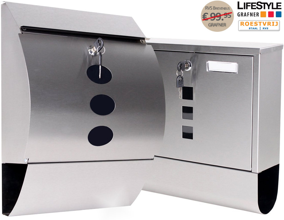 Click to Buy - RVS Brievenbus Grafner (Roestvrij Staal) Click to Buy - RVS Brievenbus Grafner (Roestvrij Staal)