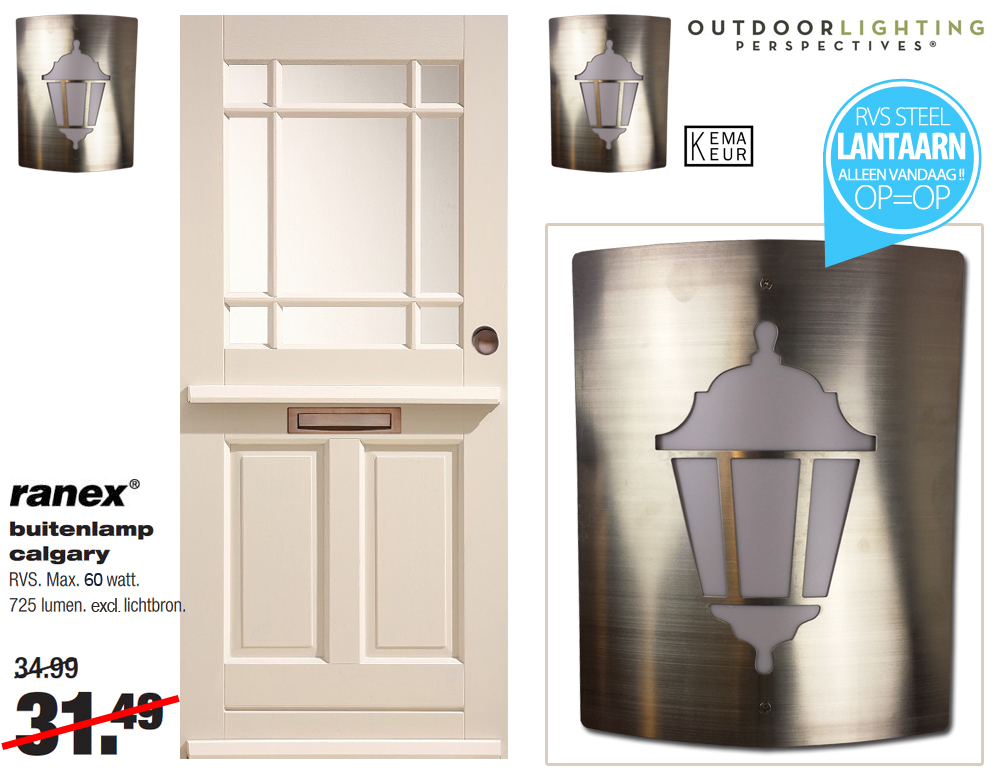 Click to Buy - RVS Buitenlamp Ranex Vittore Calgary Click to Buy - RVS Buitenlamp Ranex Vittore Calgary