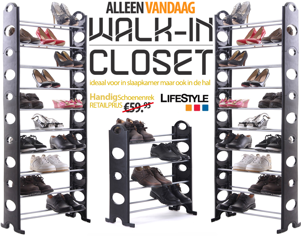 Click to Buy - Schoenen Opbergsysteem voor 30 Paar Click to Buy - Schoenen Opbergsysteem voor 30 Paar
