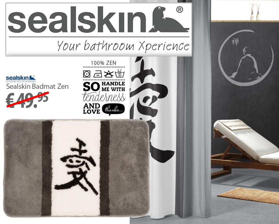 Click to Buy - Sealskin Badmat Zen (90x60cm)