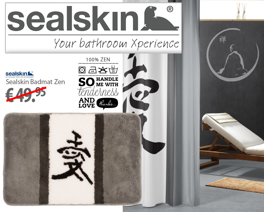 Click to Buy - Sealskin Badmat Zen (90x60cm) Click to Buy - Sealskin Badmat Zen (90x60cm)