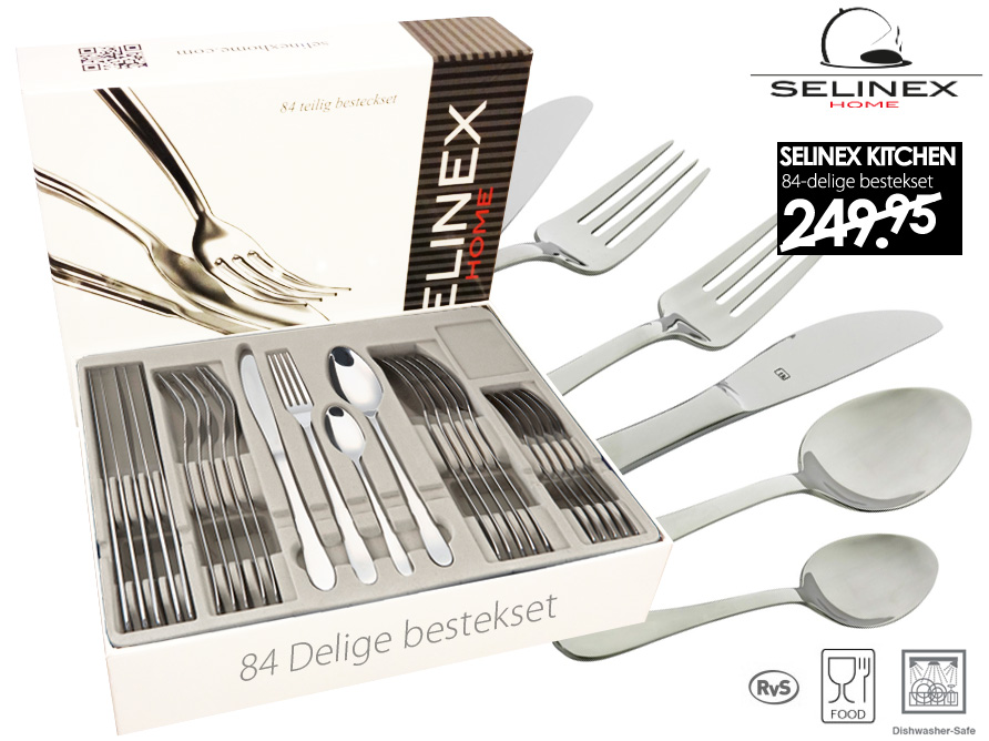 Click to Buy - Selinex 84-Delige Bestekset NEW Click to Buy - Selinex 84-Delige Bestekset NEW