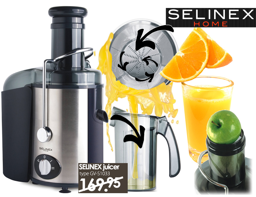 Click to Buy - Selinex Fruit en Groente Juicer Click to Buy - Selinex Fruit en Groente Juicer