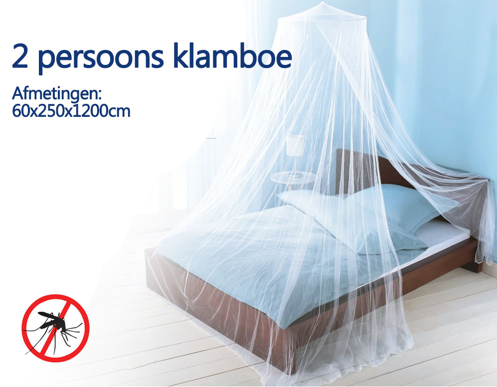 Click to Buy - Sfeervolle 2 persoons Klamboe Click to Buy - Sfeervolle 2 persoons Klamboe