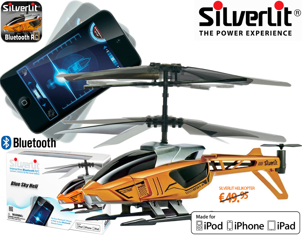 Click to Buy - Silverlit Apple Blue Tech Helikopter Click to Buy - Silverlit Apple Blue Tech Helikopter