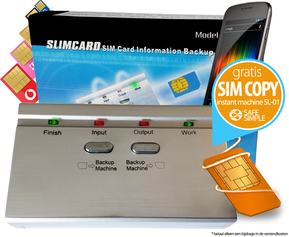 Click to Buy - SIM-kaart Copier Machine SL-101 (GRATIS!)