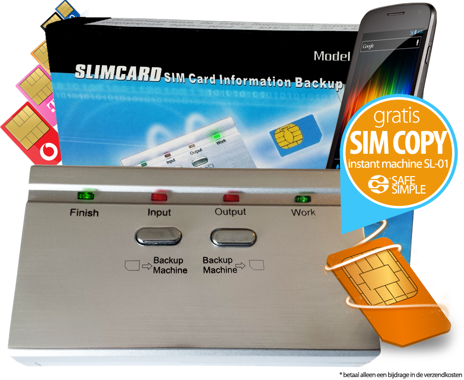Click to Buy - SIM-kaart Copier Machine SL-101 (GRATIS!) Click to Buy - SIM-kaart Copier Machine SL-101 (GRATIS!)