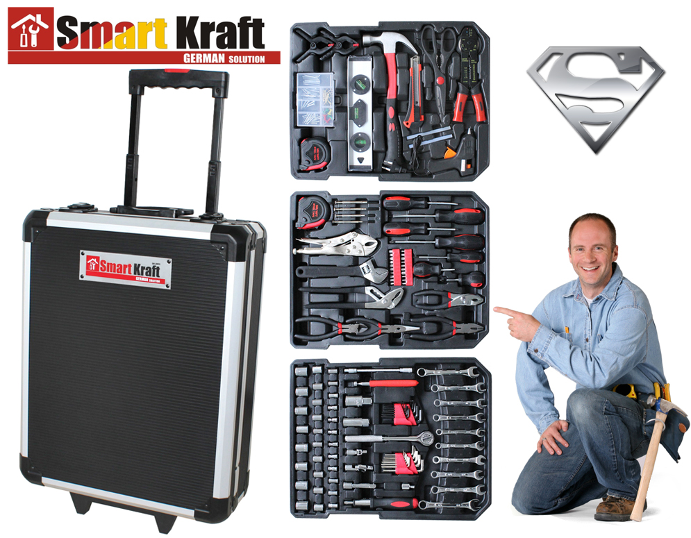 Click to Buy - SmartKraft 199-delige Klusserstrolley OP=OP Click to Buy - SmartKraft 199-delige Klusserstrolley OP=OP