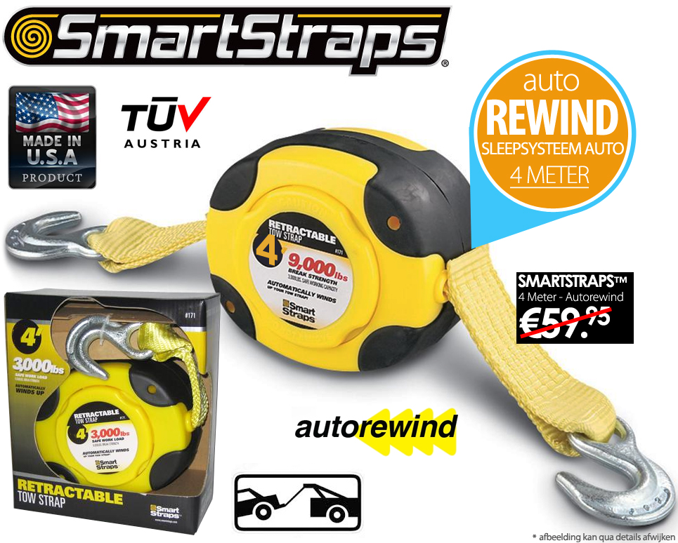 Click to Buy - SmartStraps USA Auto Sleepsysteem 4 m Click to Buy - SmartStraps USA Auto Sleepsysteem 4 m