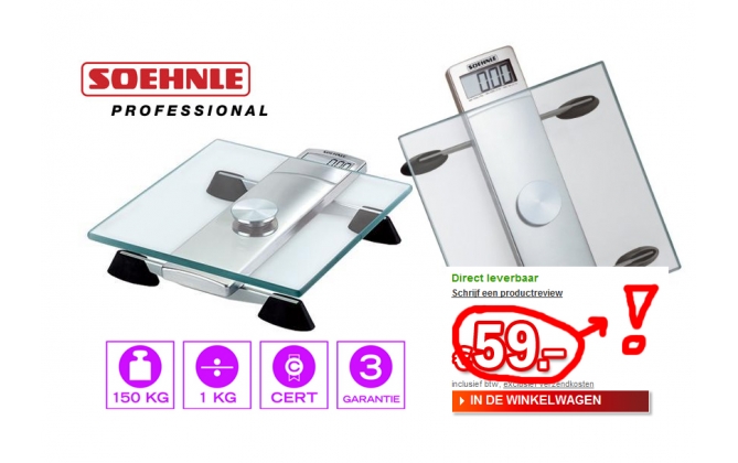 Click to Buy - Soehnle Digitale weegschaal Chrome Click to Buy - Soehnle Digitale weegschaal Chrome