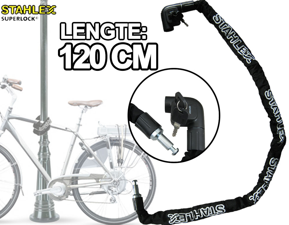 Click to Buy - Stahlex Kettingslot 120 cm met Vaste Kop Click to Buy - Stahlex Kettingslot 120 cm met Vaste Kop