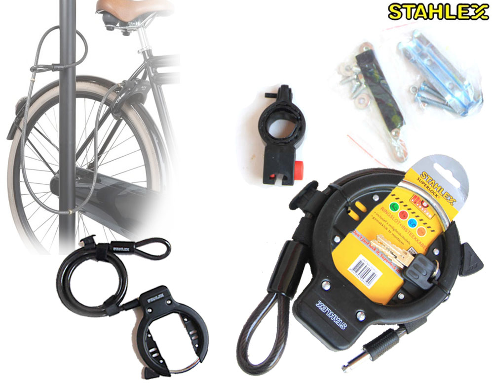 Click to Buy - Stahlex Ringslot met Insteekkabel voor Fietsen Click to Buy - Stahlex Ringslot met Insteekkabel voor Fietsen