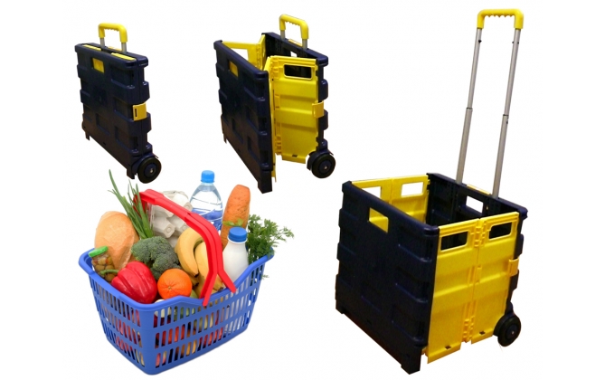 Click to Buy - Stevig Vouwkrat op Wielen Click to Buy - Stevig Vouwkrat op Wielen