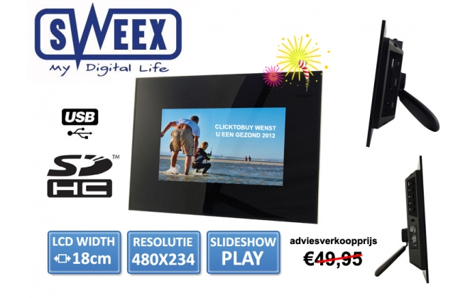 Click to Buy - Sweex Digitale Fotolijst 7" (18 cm) Click to Buy - Sweex Digitale Fotolijst 7" (18 cm)