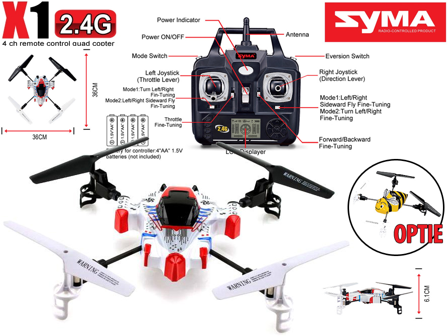 Click to Buy - SYMA X1 Quadro-Copter 2.4Ghz Click to Buy - SYMA X1 Quadro-Copter 2.4Ghz