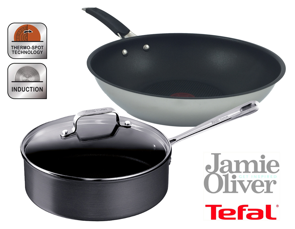 Click to Buy - Tefal By Jamie Oliver: Hapjespan of Wokpan Click to Buy - Tefal By Jamie Oliver: Hapjespan of Wokpan
