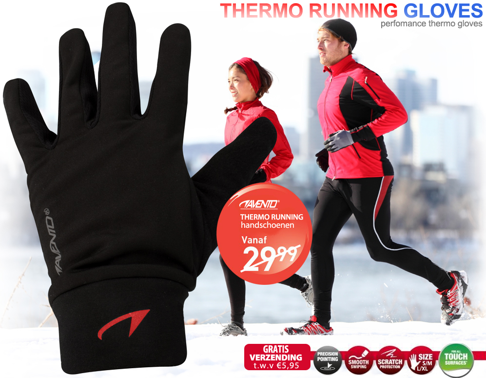 Click to Buy - Thermo AVENTO Hardloop Handschoenen Click to Buy - Thermo AVENTO Hardloop Handschoenen
