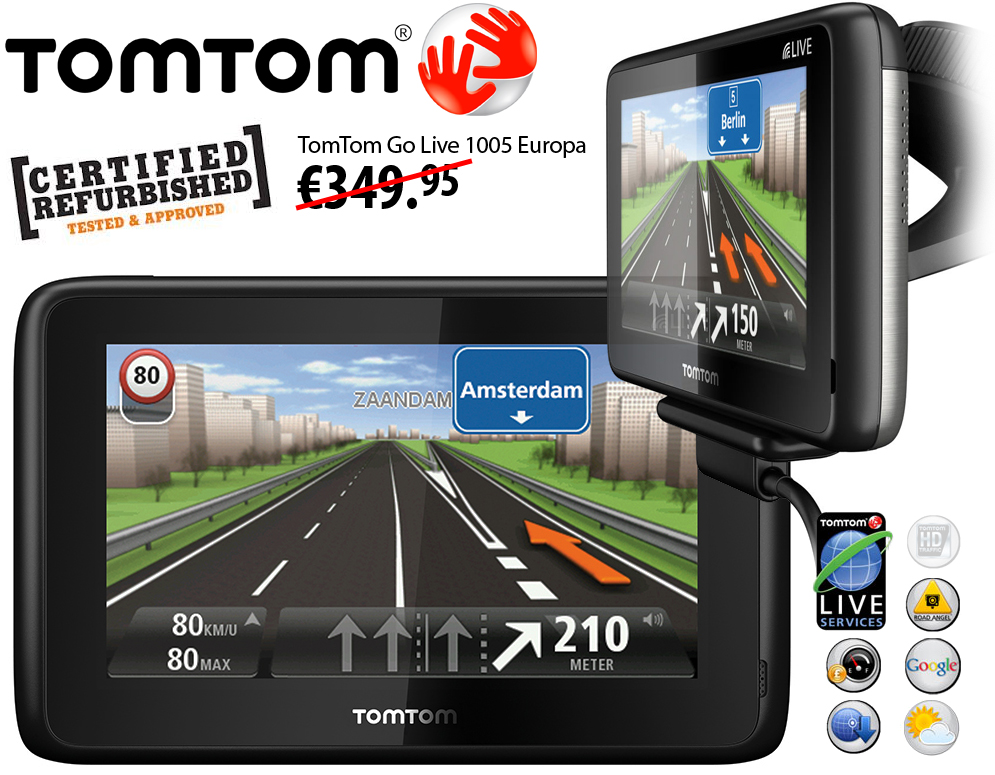 Click to Buy - TomTom Go Live 1005 Europa (Refurbished) Click to Buy - TomTom Go Live 1005 Europa (Refurbished)