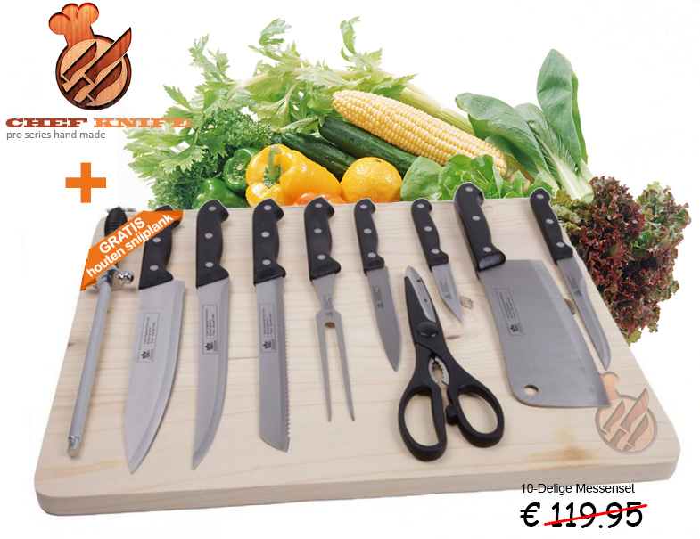 Click to Buy - Top Klasse Messenset (+Gratis Snijplank) Click to Buy - Top Klasse Messenset (+Gratis Snijplank)
