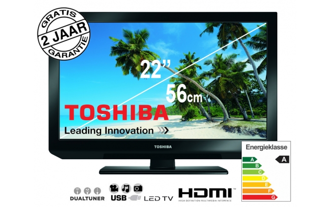 Click to Buy - Toshiba 22 inch LED TV 22EL833DG