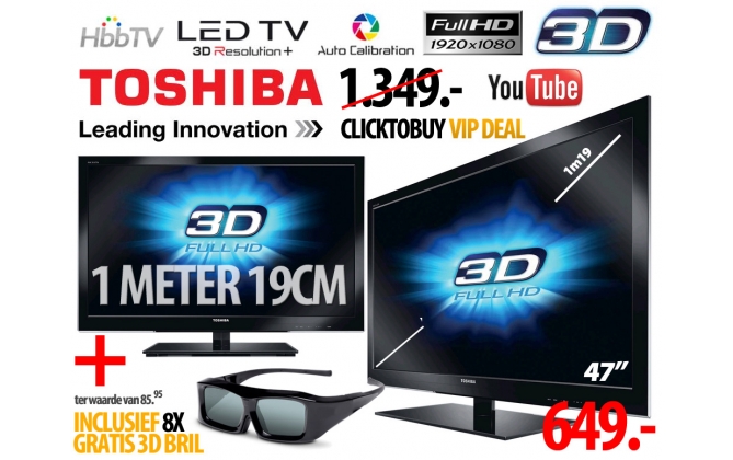 Click to Buy - Toshiba 3D LED TV 47inch (1m) FULL HD Click to Buy - Toshiba 3D LED TV 47inch (1m) FULL HD