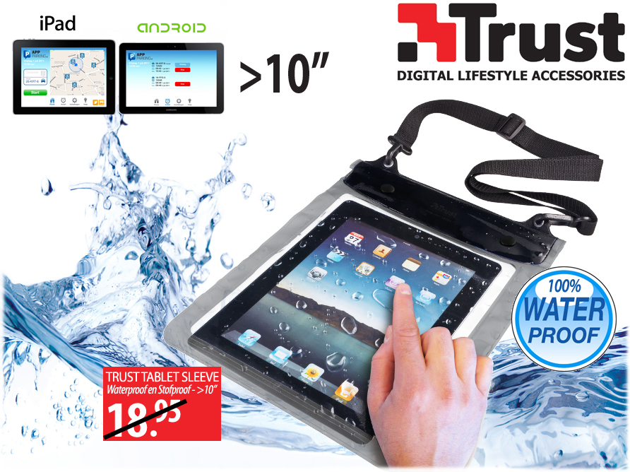Click to Buy - Trust Waterproof Tablet Sleeve Click to Buy - Trust Waterproof Tablet Sleeve