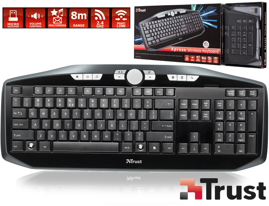 Click to Buy - TRUST Xpress Wireless Keyboard Click to Buy - TRUST Xpress Wireless Keyboard