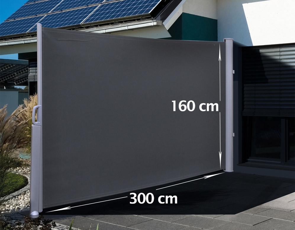 Click to Buy - Uitrolbaar Windscherm (HxB) 160 x 300 cm - Gratis Verzonden Click to Buy - Uitrolbaar Windscherm (HxB) 160 x 300 cm - Gratis Verzonden