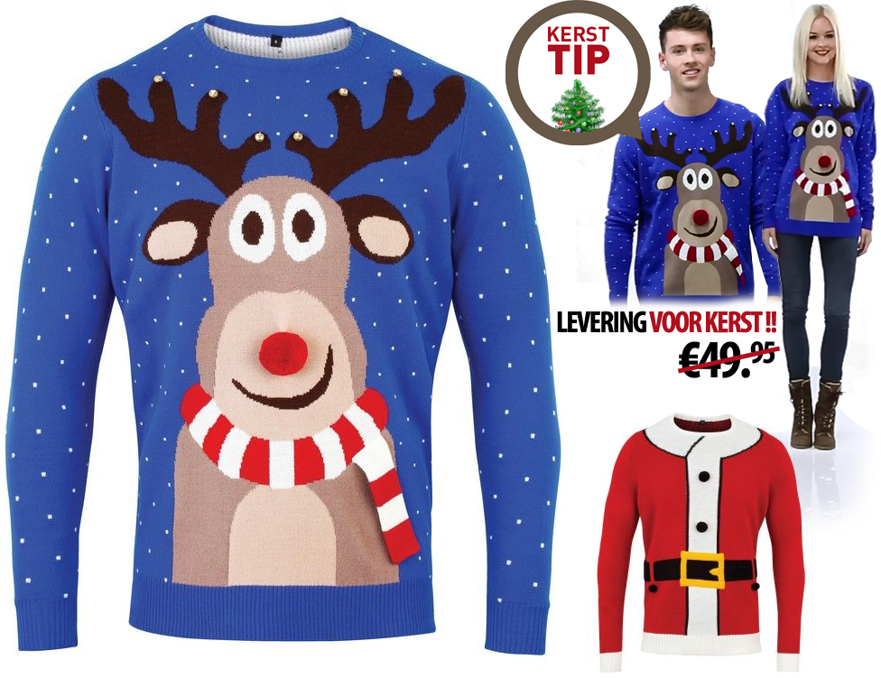 Click to Buy - Unieke 3D Kerst Sweater (OP=OP!)