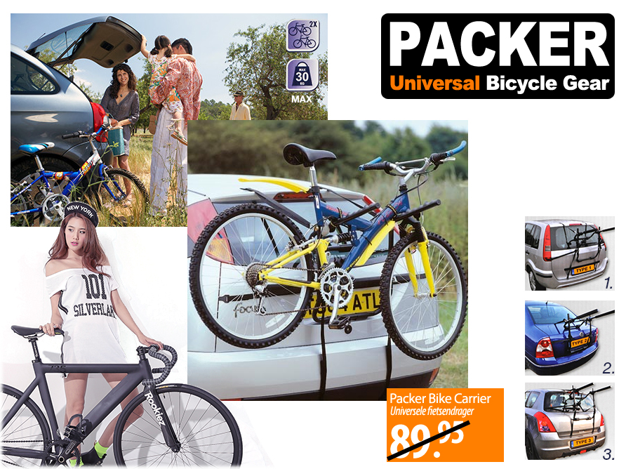 Click to Buy - Universele Fietsendrager - Packer Click to Buy - Universele Fietsendrager - Packer