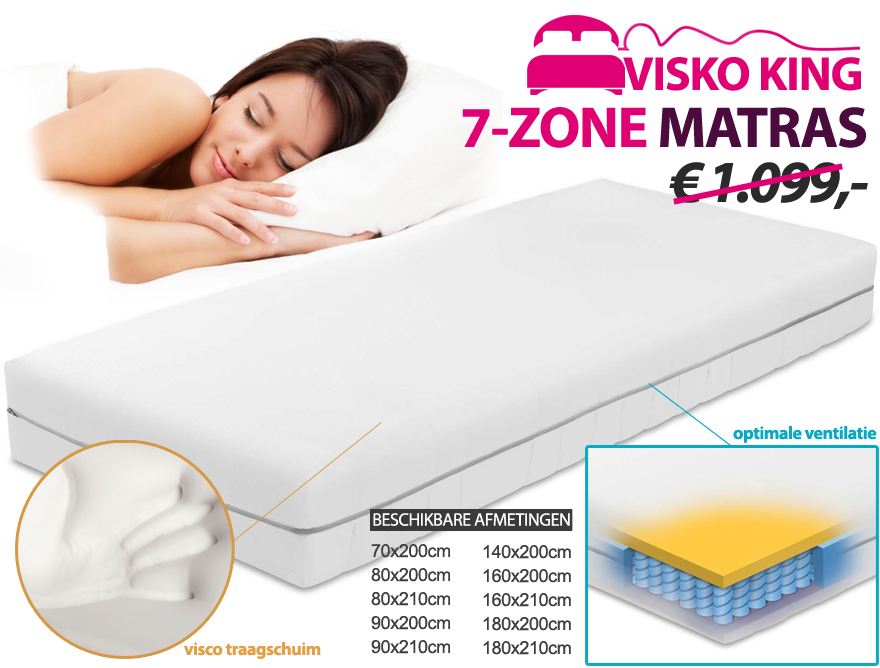 Click to Buy - Viskoking Comfortmatras (7-Zone Matras) Click to Buy - Viskoking Comfortmatras (7-Zone Matras)