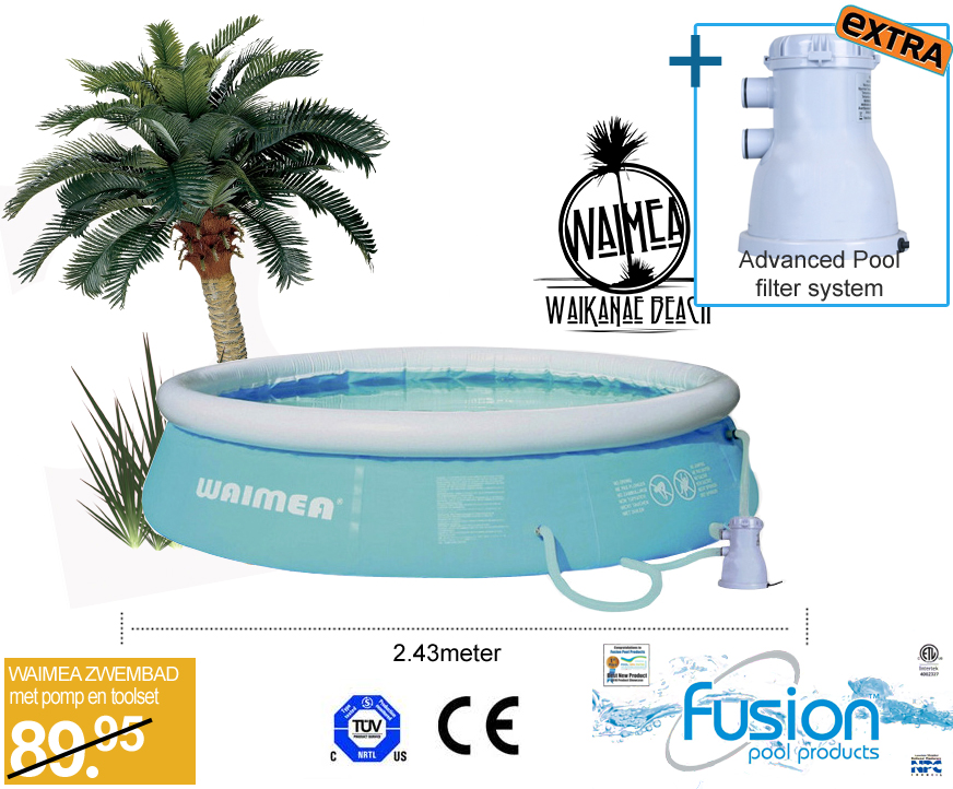 Click to Buy - WAIMEA Buitenzwembad met Pomp Click to Buy - WAIMEA Buitenzwembad met Pomp