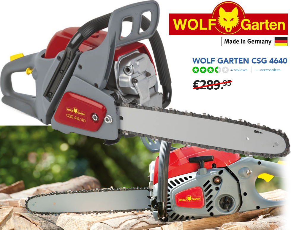 Click to Buy - Wolf Garten CSG-4640 Benzine Kettingzaag Click to Buy - Wolf Garten CSG-4640 Benzine Kettingzaag