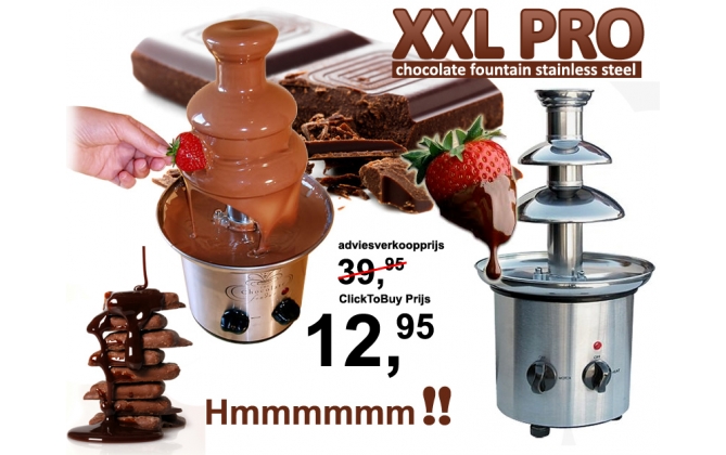 Click to Buy - XXL Chocolade Fontein RVS Click to Buy - XXL Chocolade Fontein RVS