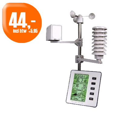 Dagactie - Alecto Ws3000 Professioneel Weerstation Dagactie - Alecto Ws3000 Professioneel Weerstation