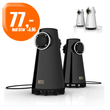 Dagactie - Altec Pc Multimedia Speakers Zwart Of Wit