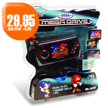 Dagactie - Blaze 16-Bit Sega Lcd Handheld Console (20 Games)