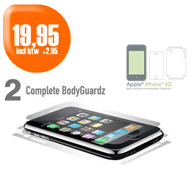 Dagactie - Bodyguardz Bg, Apple Iphone 3G/s Dagactie - Bodyguardz Bg, Apple Iphone 3G/s