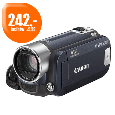 Dagactie - Canon Legria Fs200 Sd Camcorder (Blauw)