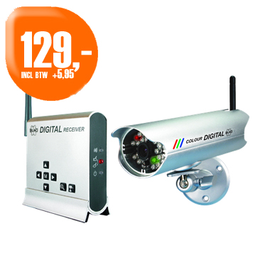 Dagactie - Elro Draadloze Digitale Camera + Ontvanger C950d Dagactie - Elro Draadloze Digitale Camera + Ontvanger C950d