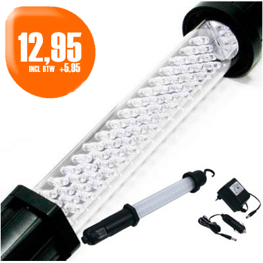 Dagactie - Elro Oplaadbare Snoerloze Led-werklamp Met Accu En Lader Dagactie - Elro Oplaadbare Snoerloze Led-werklamp Met Accu En Lader