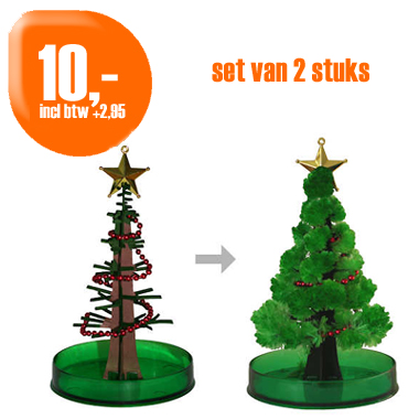 Dagactie - Growmagic Christmas Tree (Set Van 2 Stuks) Dagactie - Growmagic Christmas Tree (Set Van 2 Stuks)