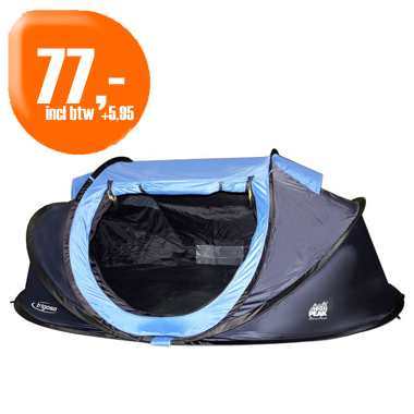 Dagactie - High Peak Trigoso 2-Persoons Tent (Zelfuitklapbaar) Dagactie - High Peak Trigoso 2-Persoons Tent (Zelfuitklapbaar)