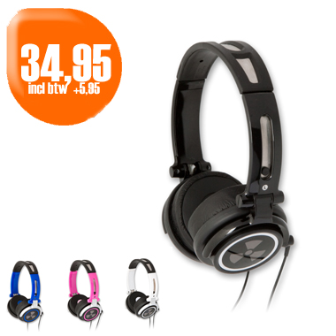 Dagactie - Ifrogz Headset Cs40 (Zwart, Wit, Roze, Blauw)