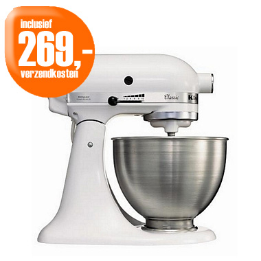 Dagactie - Kitchenaid Classic Mixer K45 Wit